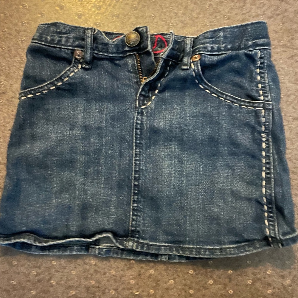 Stylish Blue Denim Skirt girls Gap size 8